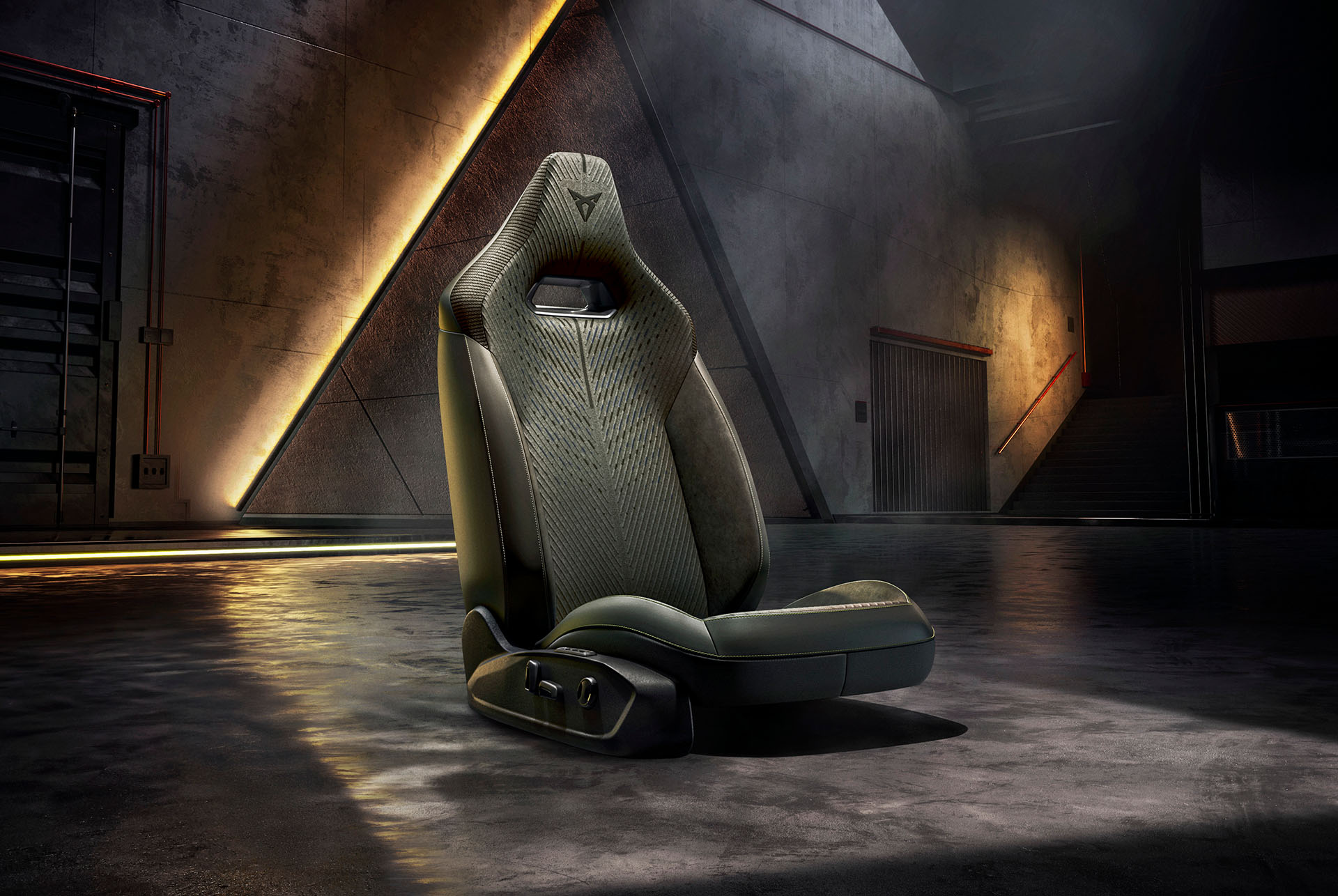 Tribe upholstery from the CUPRA Leon SP Tribe Edition, crafted with 3D knitting tech.